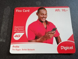 ARUBA PREPAID CARD FLEXCARD  DATE 28/03/2014  MAN ON PHONE                AFL10,-    Fine Used Card  **5014** - Aruba