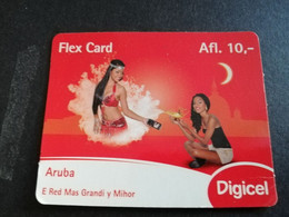 ARUBA PREPAID CARD FLEXCARD  DATE 03/05/2013   GEENIE IN A BOTTLE                AFL10 ,-    Fine Used Card  **5018** - Aruba