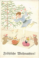 T2/T3 1928 Fröhliche Weihnachten! / Boldog Karácsonyt! / Christmas, Art Nouveau. Deutscher Schulverein Karte Nr. 1450. S - Unclassified