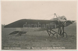 * T1/T2 Flying At Hendon, The Morane-Saulnier Monoplane. Photo - Unclassified