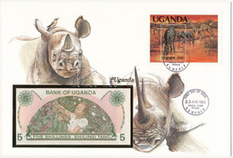 Uganda 1982. 5Sh Felbélyegzett Borítékban, Bélyegzéssel T:I Uganda 1982. 5 Schilling In Envelope With Stamp And Cancella - Non Classificati