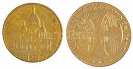 Franciaország DN 2xklf Fém Emlékérem (34mm) T:2 France ND 2xdiff Metal Medallions (34mm) C:XF - Unclassified