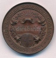 Nagy Britannia 1890. "Főiskolai Emlékérem" Kétoldalas Br Emlékérem Gravírozással (38mm) T:1-,2 United Kingdom 1890. "Col - Unclassified