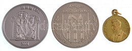 Németország DN 3xklf Fém Emlékérem (34mm) T:1-2 Germany ND 3xdiff Metal Medallions (34mm) C:UNC-XF - Unclassified