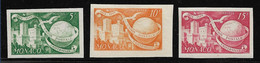 Monaco 1949/1950 Non Dentelé N°332/332A/333** 75° Anniversaire  De L' U.P.U Cote 40€ - Varietà