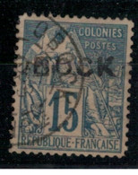 OBOCK             N°     YVERT   15  ( FAUX TIMBRE )  OBLITERE       ( Ob  9/52 ) - Used Stamps