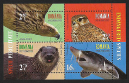 Romania 2017 , Fauna , SS , Postmarked - Used Stamps