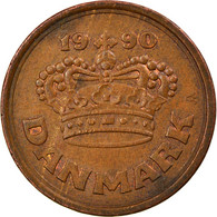 Monnaie, Danemark, Margrethe II, 50 Öre, 1990, Brondby, TB+, Bronze, KM:866.2 - Danimarca
