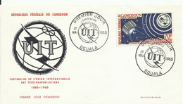 CAMERUN ,  SOBRE CONMEMORATIVO TEMA ESPACIAL, AÑO  1965 - Africa