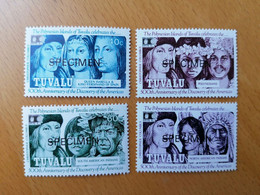 SPECIMEN World Columbian Stamp Expo - Tuvalu