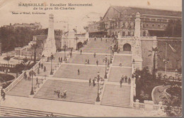 MARSEILLE - ESCALIER DE LA GARE SAINT CHARLES - Station Area, Belle De Mai, Plombières