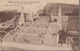 MARSEILLE - ESCALIER DE LA GARE SAINT CHARLES - Bahnhof, Belle De Mai, Plombières