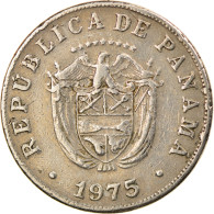 Monnaie, Panama, 5 Centesimos, 1975, TB+, Copper-nickel, KM:23.2 - Panamá