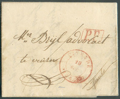 Lettre Avec Contenu De DIXMUDE Le 19 Octobre 1846 Datée De HANDZAEME + Griffe P.P. vers Furnes . TB  - 17351 - 1830-1849 (Belgique Indépendante)