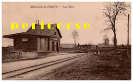 78  Mesnil St Denis  Train En Gare ( Rare) - Le Mesnil Saint Denis