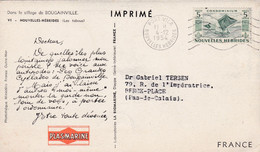 NOUVELLES HEBRIDES : Divers Sur Carte Ionyl . CaD De Port Vila . Les Tabous. Sillage De Bougainvile - Storia Postale