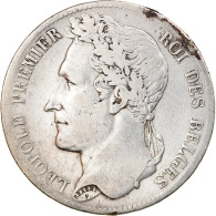 Monnaie, Belgique, Leopold I, 5 Francs, 5 Frank, 1833, TB+, Argent, KM:3.1 - 5 Francs