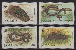 Jamaique - N°604 à 607 - Faune - Serpents - Cote 50€ - ** Neuf Sans Charniere - Jamaica (1962-...)