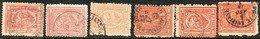 EGYPT 1872 Sphinx Before Cheopspyramide 1 Pia From Pink (3) To Brickred (11) VFU - 1866-1914 Khedivaat Egypte