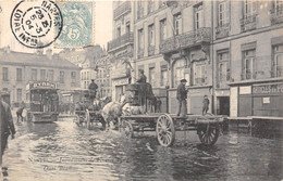 44-NANTES-PENDANT LES INONDATION FEVRIER 1904,  QUAI BRANCAS - Nantes