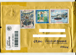 Monaco (2019) Busta "pluriball" Per La Francia - Briefe U. Dokumente