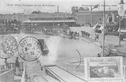 44-NANTES-EXPOSITION 1904, WATER TOBOGAN, AU BAS DE LA RAMPE - Nantes