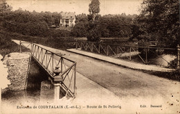 N°78912 -cpa Environs De Courtalain -route De St Pellerig- - Courtalain