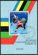 BULGARIA 1984 Winter Olympic Games Block Used. .  Michel Block 140 - Oblitérés