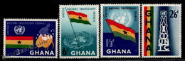 Ghana 1960 Yvert 60-63, 3rd Anniversary Of Independence - MNH - Ghana (1957-...)