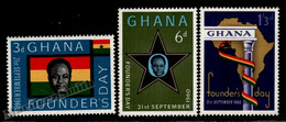 Ghana 1960 Yvert 79-81, Founders Day - MNH - Ghana (1957-...)