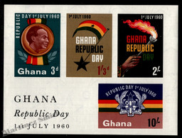 Ghana 1960 Yvert BF 2, Proclamation Of The Republic - Miniature Sheet - MNH - Ghana (1957-...)