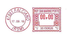 SAN MARINO - 2019 GRUPPO ASA SAN MARINO - Ema Affrancatura Meccanica Rossa Red Meter Su Busta Non Viaggiata - 2067 - Cartas & Documentos