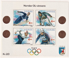 NORVEGIA 1991 BF GIOCHI OLIMPICI LILLEHAMMER UNIF. BF16 MNH PERFETTO - Sonstige & Ohne Zuordnung