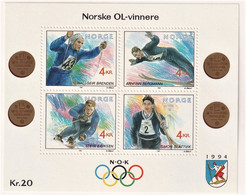 NORVEGIA 1992 BF GIOCHI OLIMPICI LILLEHAMMER UNIF. BF17 MNH PERFETTO - Andere & Zonder Classificatie