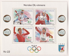 NORVEGIA 1993 BF GIOCHI OLIMPICI LILLEHAMMER UNIF. BF19 MNH PERFETTO - Otros & Sin Clasificación