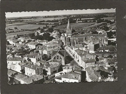 CPSM  (Format CPA) Pont L'Abbé Vue Générale L'église La Halle - Pont-l'Abbé-d'Arnoult