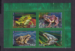 RUSSIA 2021 #2732-2735. Fauna Of Russia. Frogs MNH** - Ungebraucht
