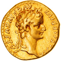 Monnaie, Tibère, Aureus, AD 15-18, Lyon - Lugdunum, TTB+, Or, RIC:29 - Les Julio-Claudiens (-27 à 69)