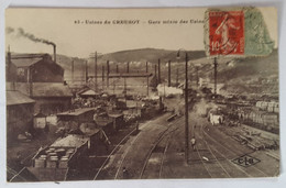 Carte Postale Usines Du Creusot Gare Mixte Des Usines - Autres Communes