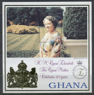 Ghana 1999 Queen Mother 100th Birthday MS1 MUH - Ghana (1957-...)