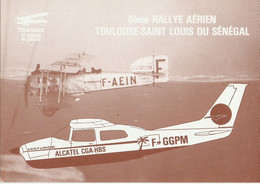 CP Pub. Avions - 6ème Rallye Aérien Toulouse - Saint-Louis Du Sénégal - Alcatel - Bréguet 14 - 1946-....: Era Moderna