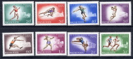 HUNGARY 1966 European Athletics Set MNH / **.  Michel 2262-69 - Unused Stamps