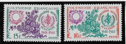 Polynésie N°60/61 - Neuf ** Sans Charnière - TB - Ungebraucht