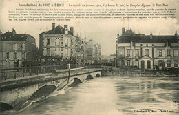 Sens * Inondations De 1910 * Le Pont * Restaurant Hôtel * Pub Marcel LEGLISE - Sens