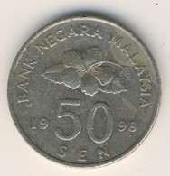 MALAYSIA 1998: 50 Sen, KM 53 - Malaysie