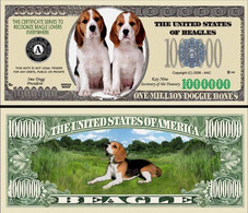!!! USA - FANTASY NOTE -  BEAGLE  DOG , 2006 - UNC / SERIES  WOOF - Andere & Zonder Classificatie