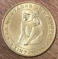 67 KINTZHEIM MONTAGNE DES SINGES MDP 2005 MÉDAILLE SOUVENIR MONNAIE DE PARIS JETON TOURISTIQUE MEDALS COINS TOKENS - 2005