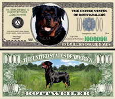 !!! USA - FANTASY NOTE -  ROTTWEILER  DOG , 2006 - UNC / SERIES  WOOF - Autres & Non Classés
