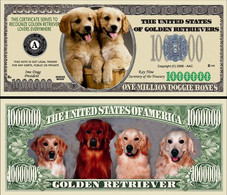 !!! USA - FANTASY NOTE -  GOLDEN  RETRIEVER  DOG , 2006 - UNC / SERIES  WOOF - Autres & Non Classés