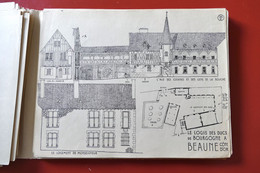 ARCHITECTURE CROQUIS A. LAPRADE 1940 -  LES LOGIS DES DUCS DE BOURGOGNE À BEAUNE - Architecture